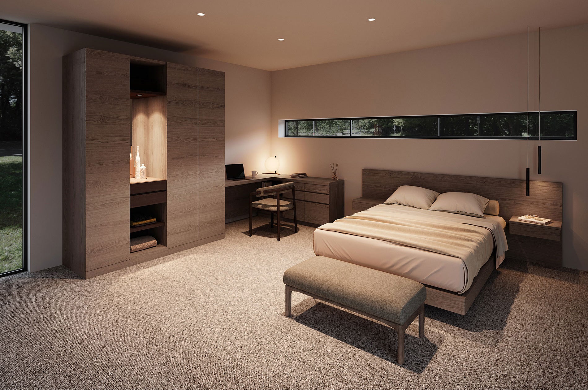 樹種・塗装:北海道ナラ DGY 張地:トニカ LGY/F4