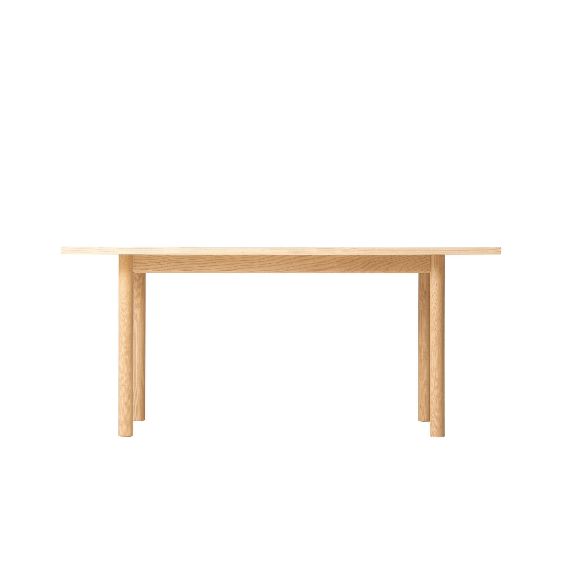 テーブル 160×90　樹種・塗装：北海道タモ WNF