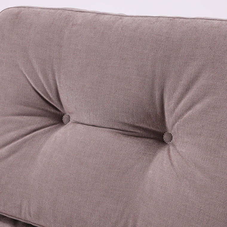 ファブリックのステッチ留め(レザーの場合はボタン留め)