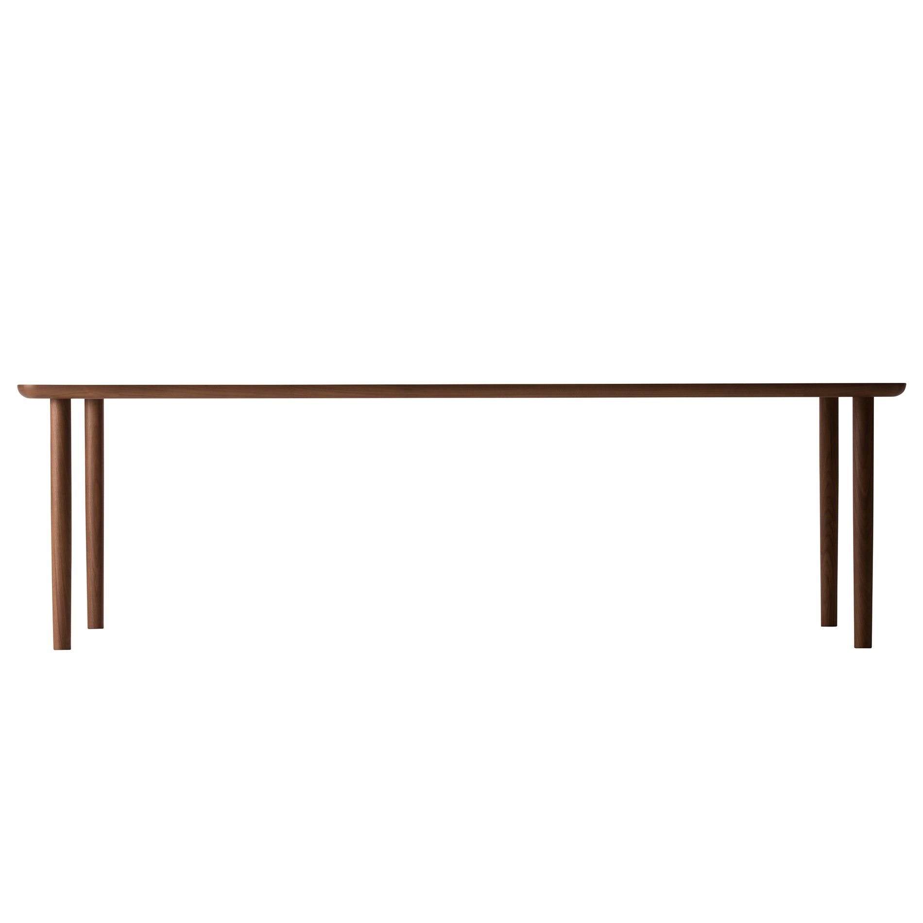 テーブル 240×100 H　樹種・塗装：ウォルナット CW　※脚位置外側