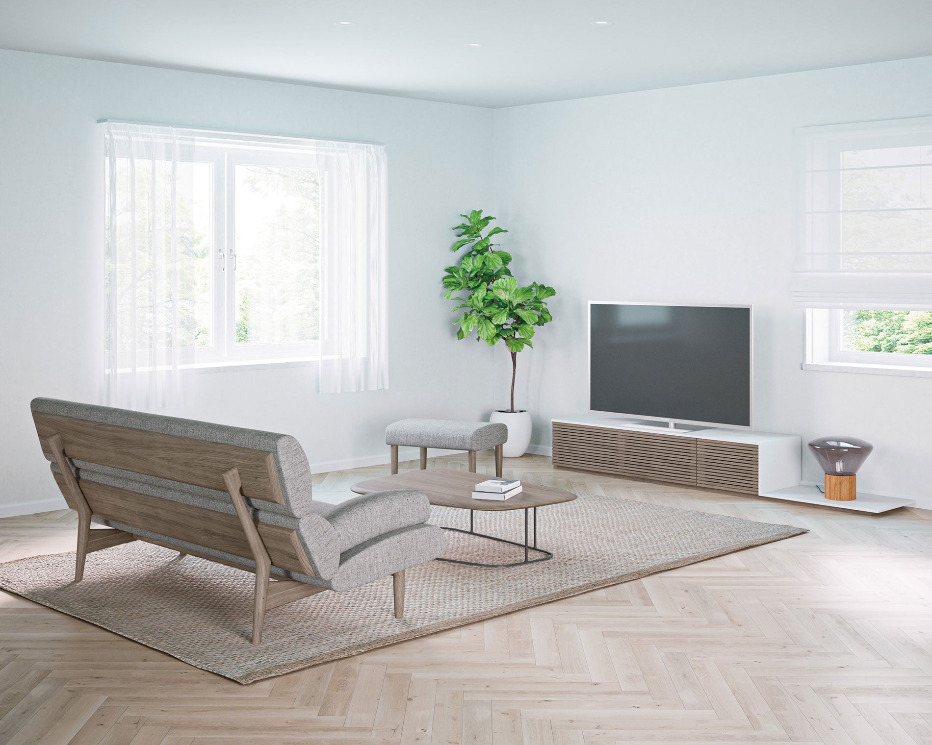 TV-101-C73 樹種・塗装:カラー WTM + 北海道ナラ GY