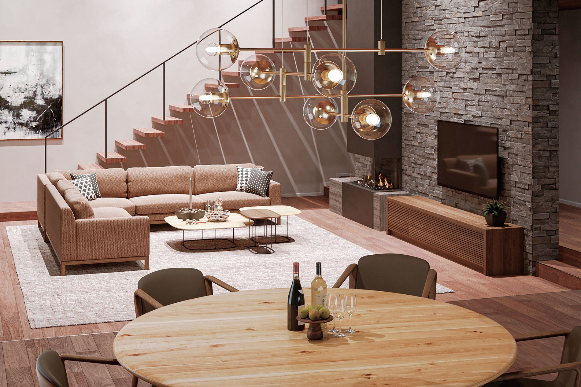 TV-170-014 樹種・塗装:北海道タモ DBR