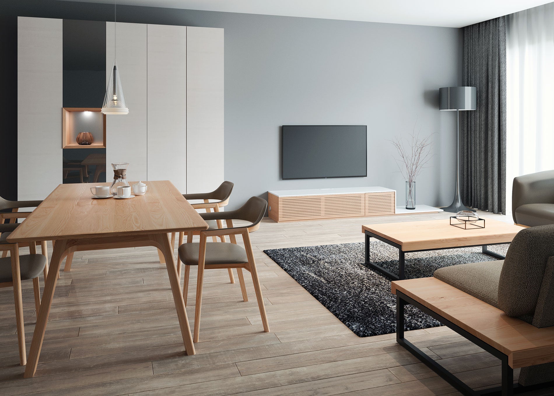 TV-101-C67 樹種・塗装:カラー WTM + 北海道ナラ WNF