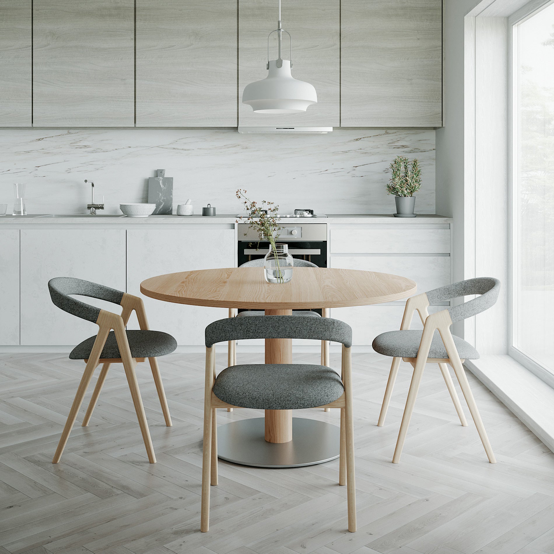 樹種・塗装:北海道カバ NF 張地:トニカ LGY/F4