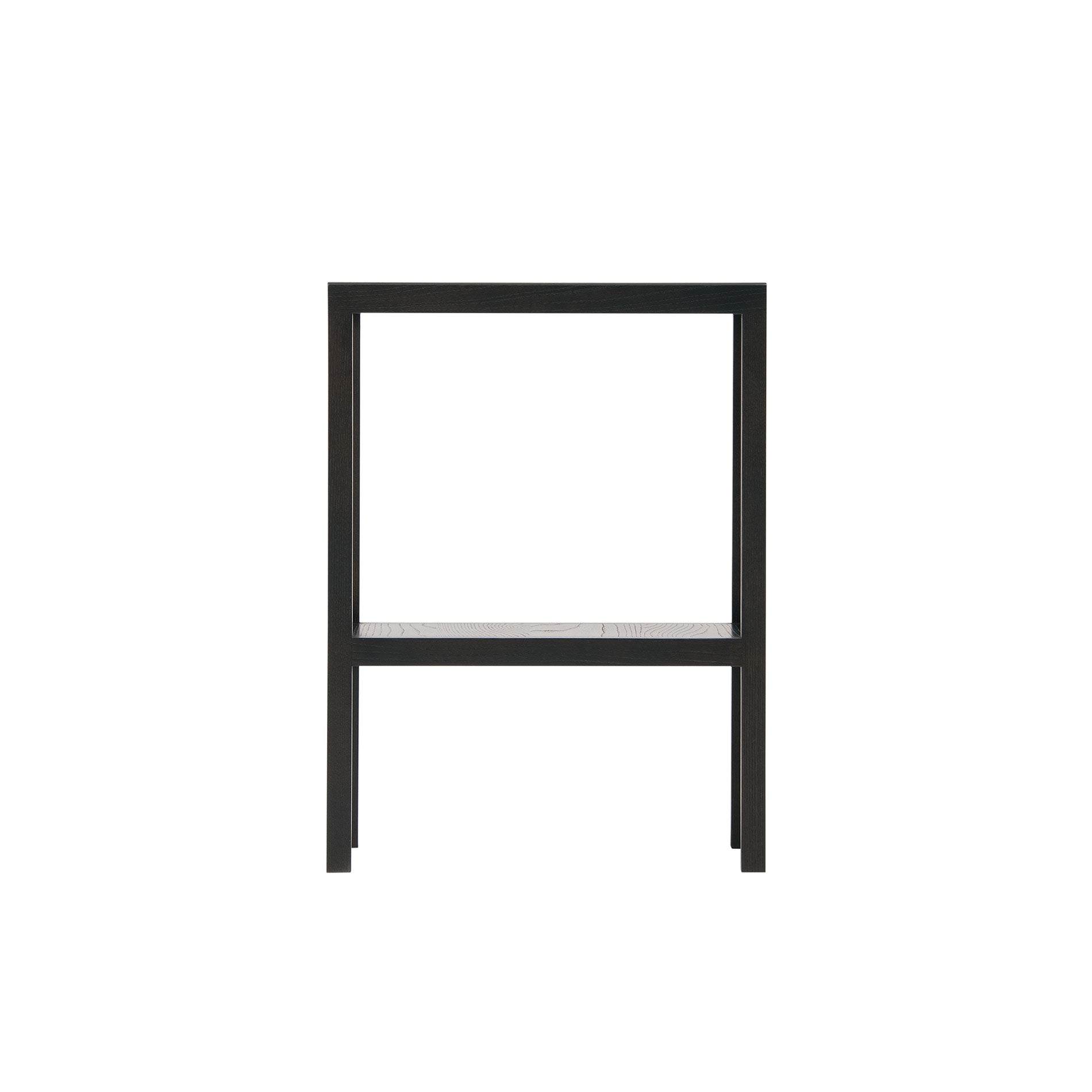 サイドテーブル 30×46 樹種・塗装:北海道ニレ DGY