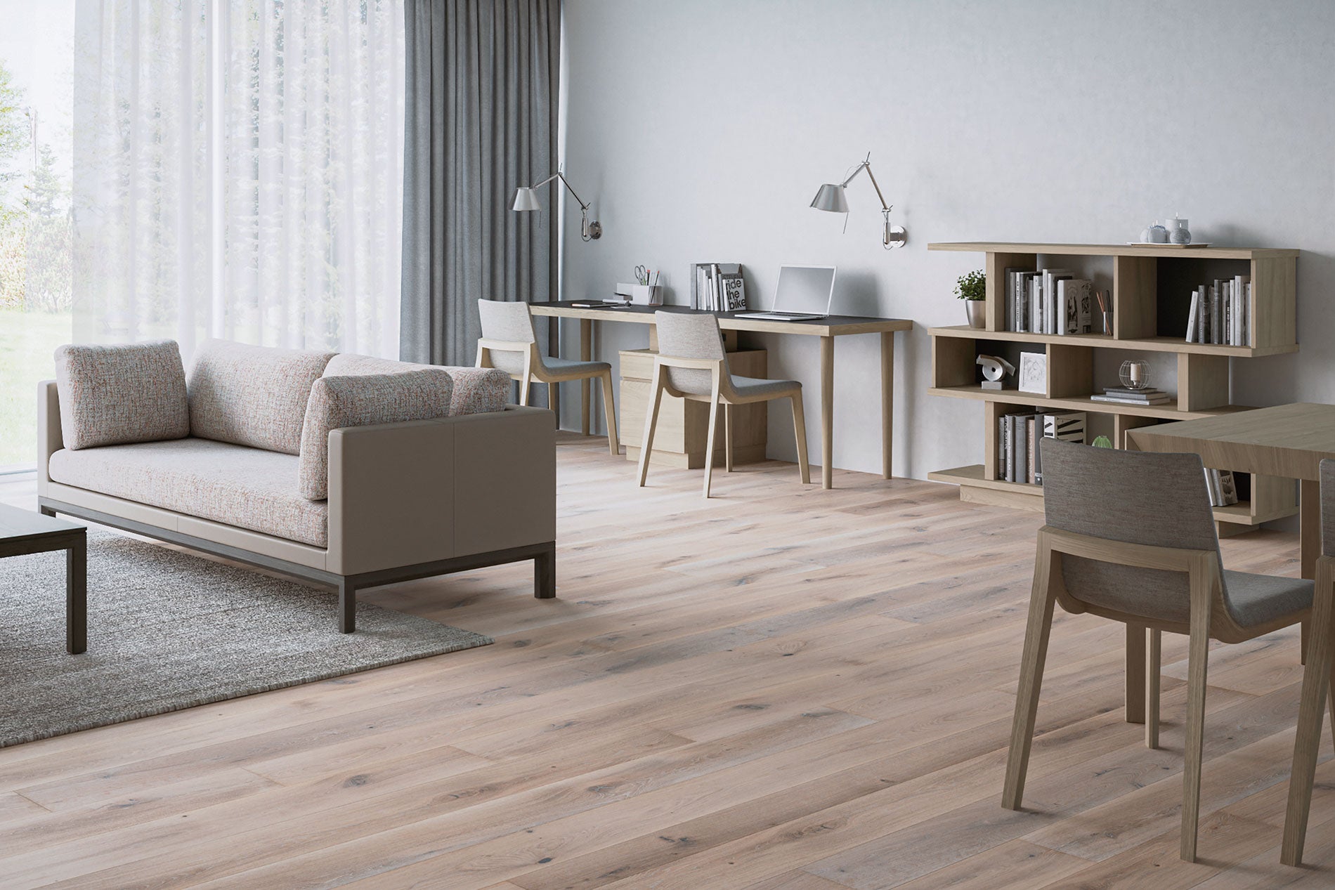 SH-103-680 樹種・塗装:北海道ナラ GY + リノリウム 4023