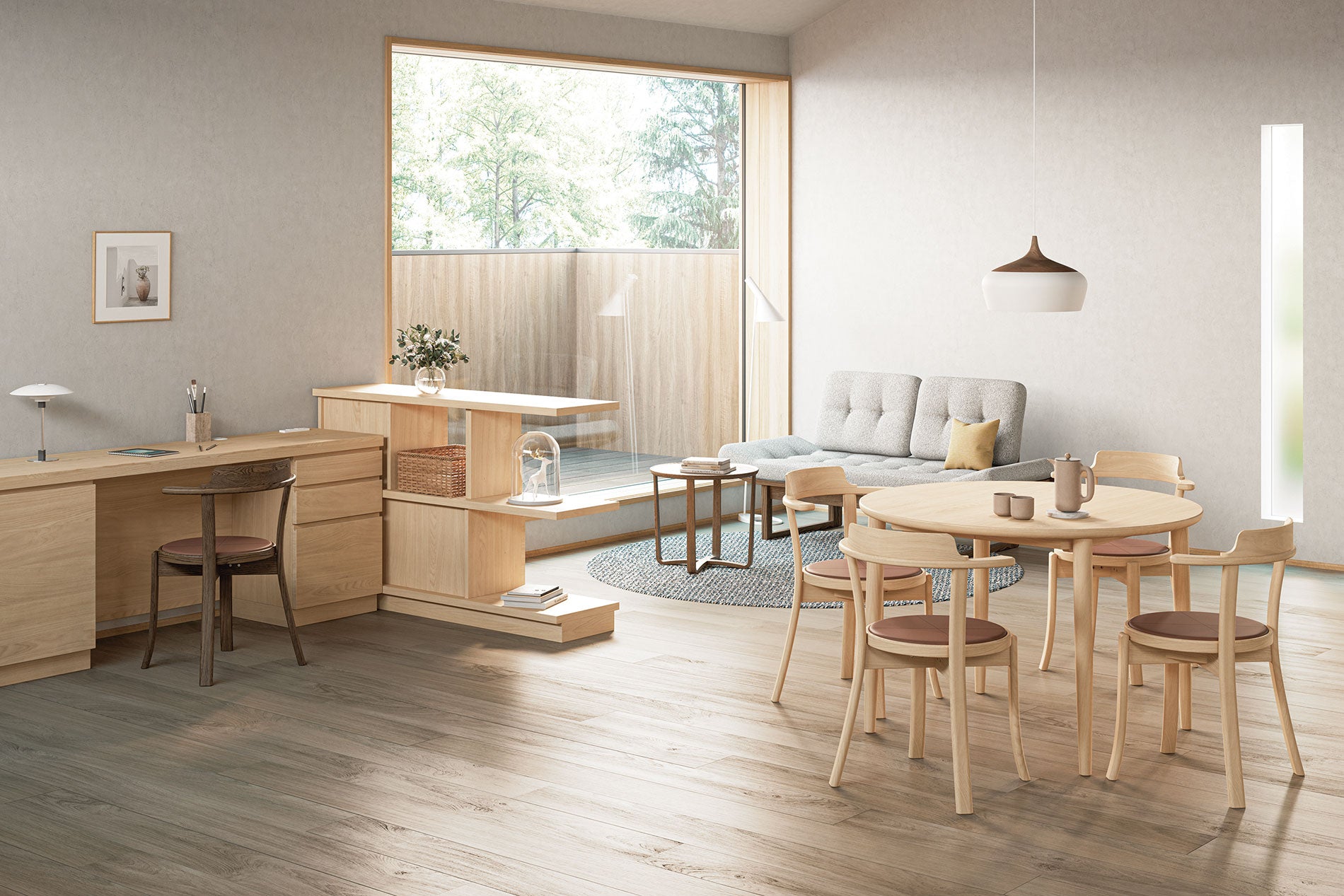 SH-116-022 樹種・塗装:北海道ナラ WNF