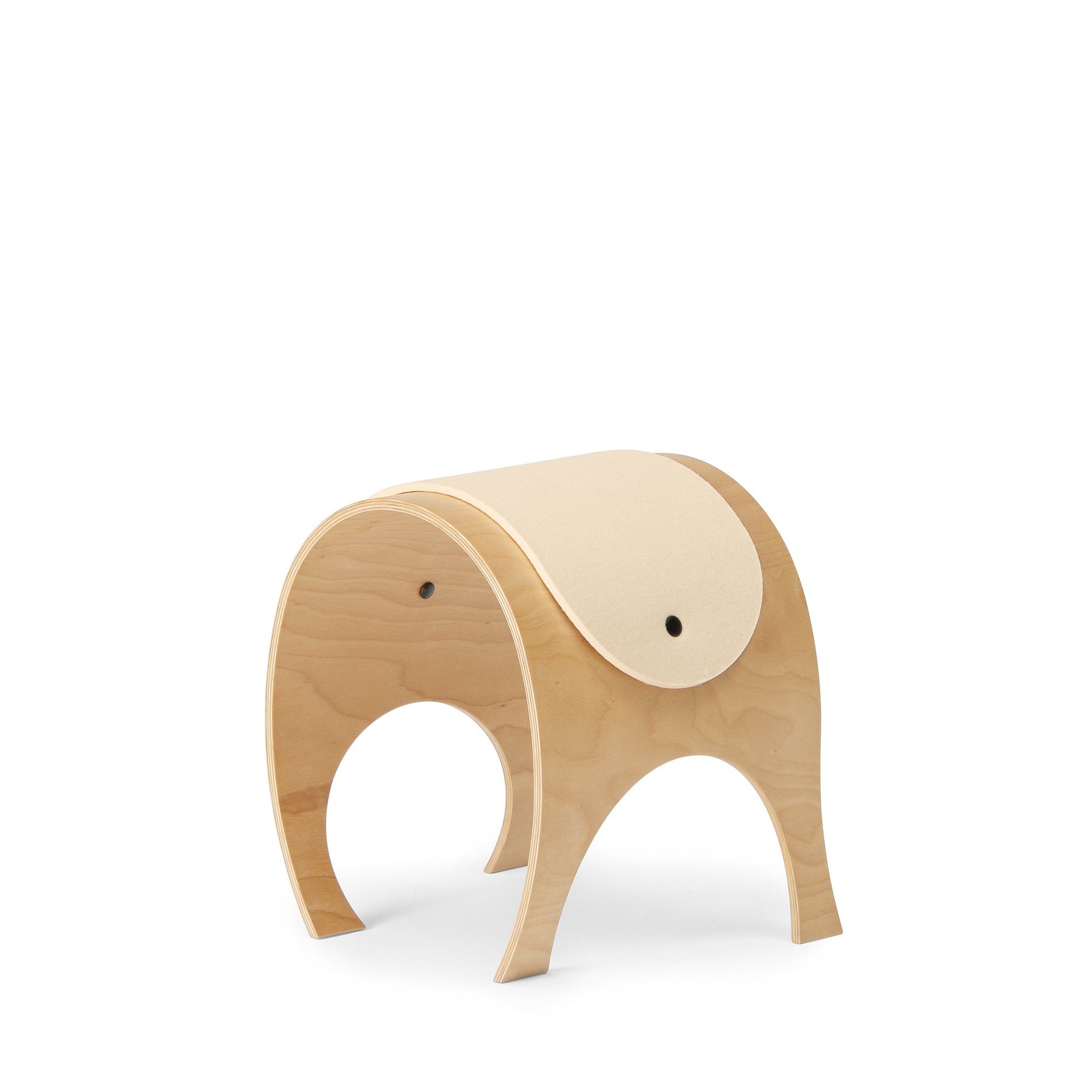 スツール(大) 樹種・塗装:北海道カバ NF 座:白