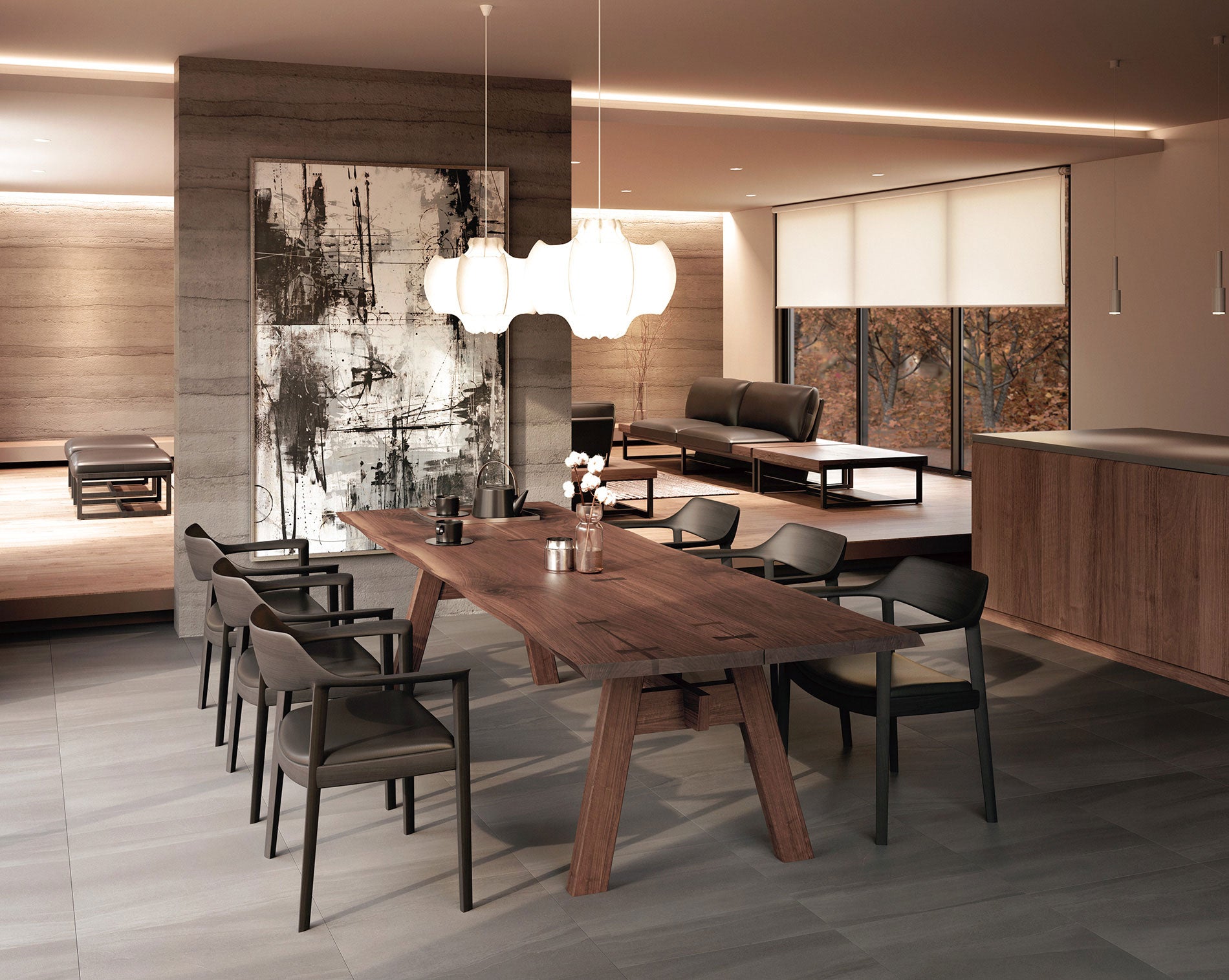 アームチェアー H 樹種・塗装:北海道ナラ BL 張地:RK-BL/L2