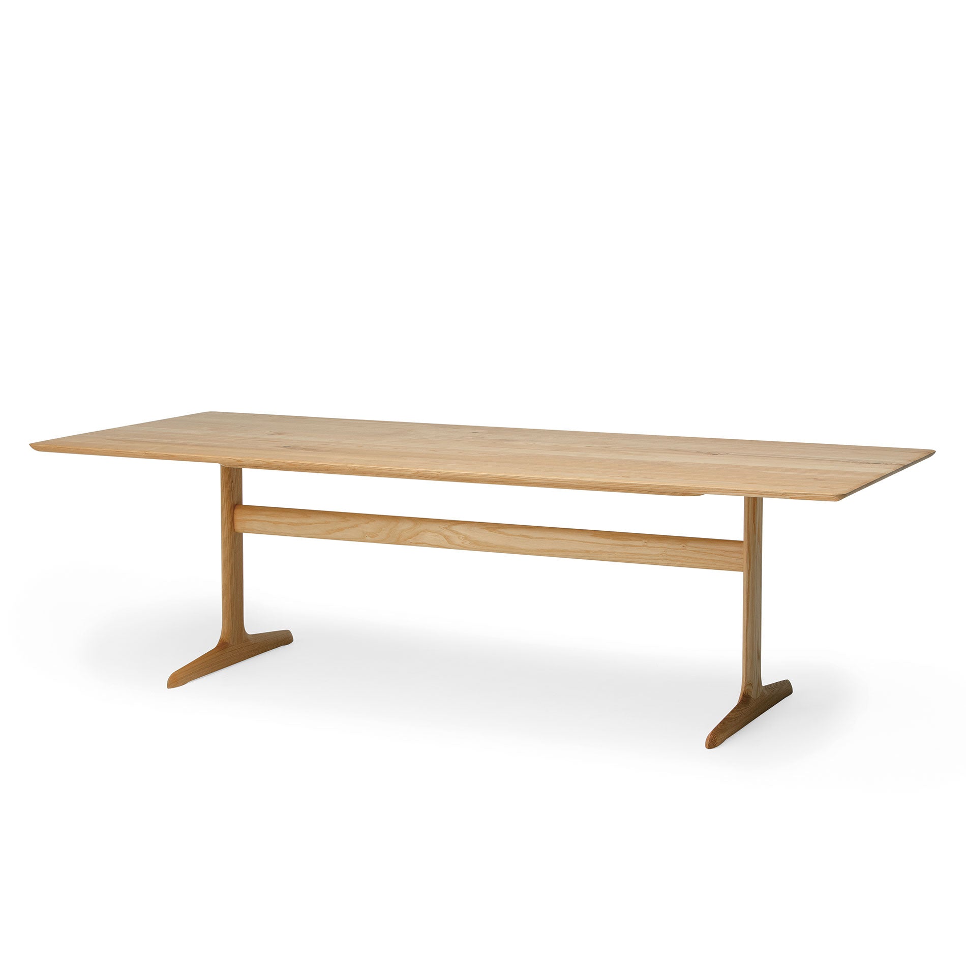T脚ソリッドテーブル 240×100 樹種・塗装:北海道タモ NF
