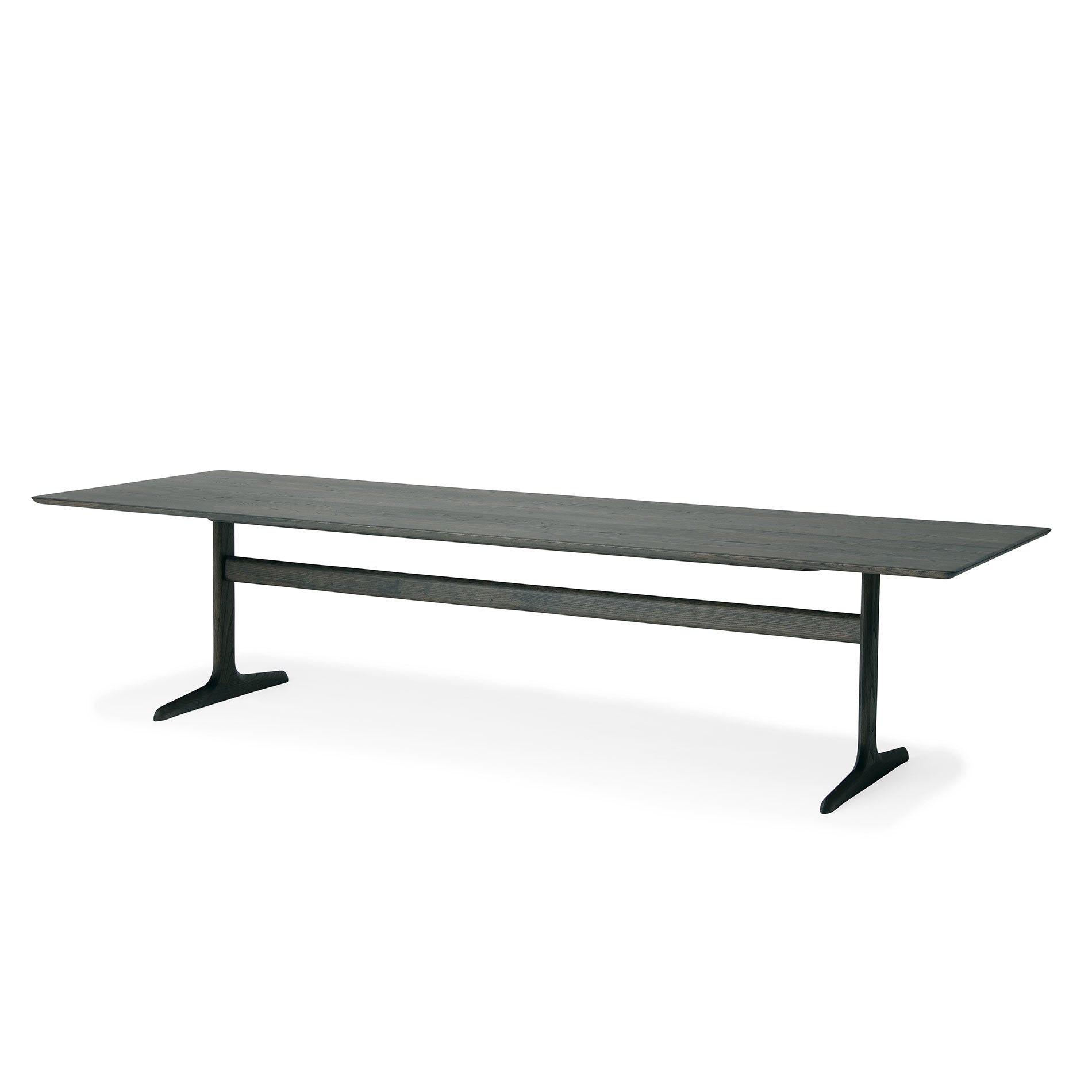 T脚ソリッドテーブル 300×100 樹種・塗装:北海道ニレ 消炭