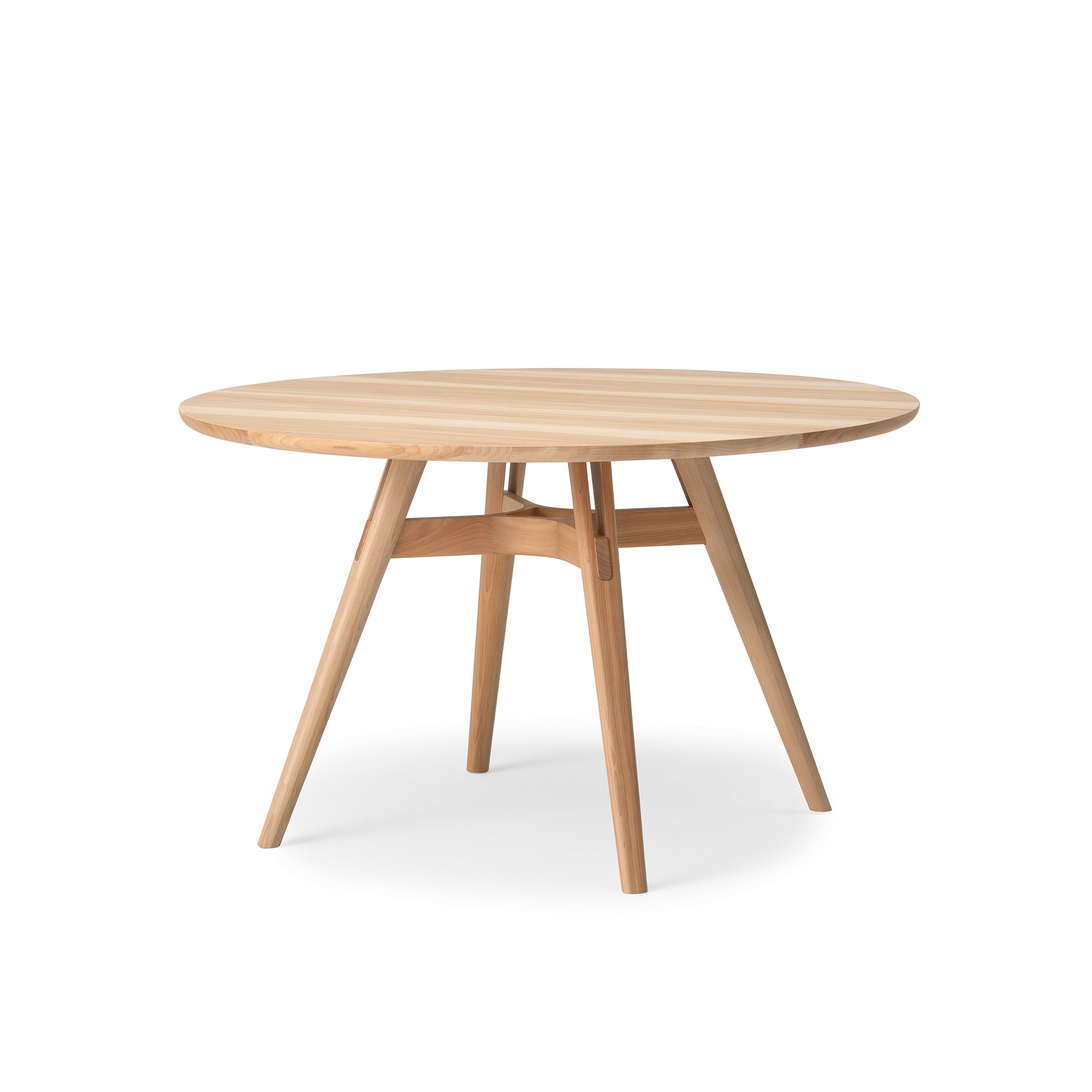 ラウンドテーブル φ120 樹種・塗装:北海道カバ NF