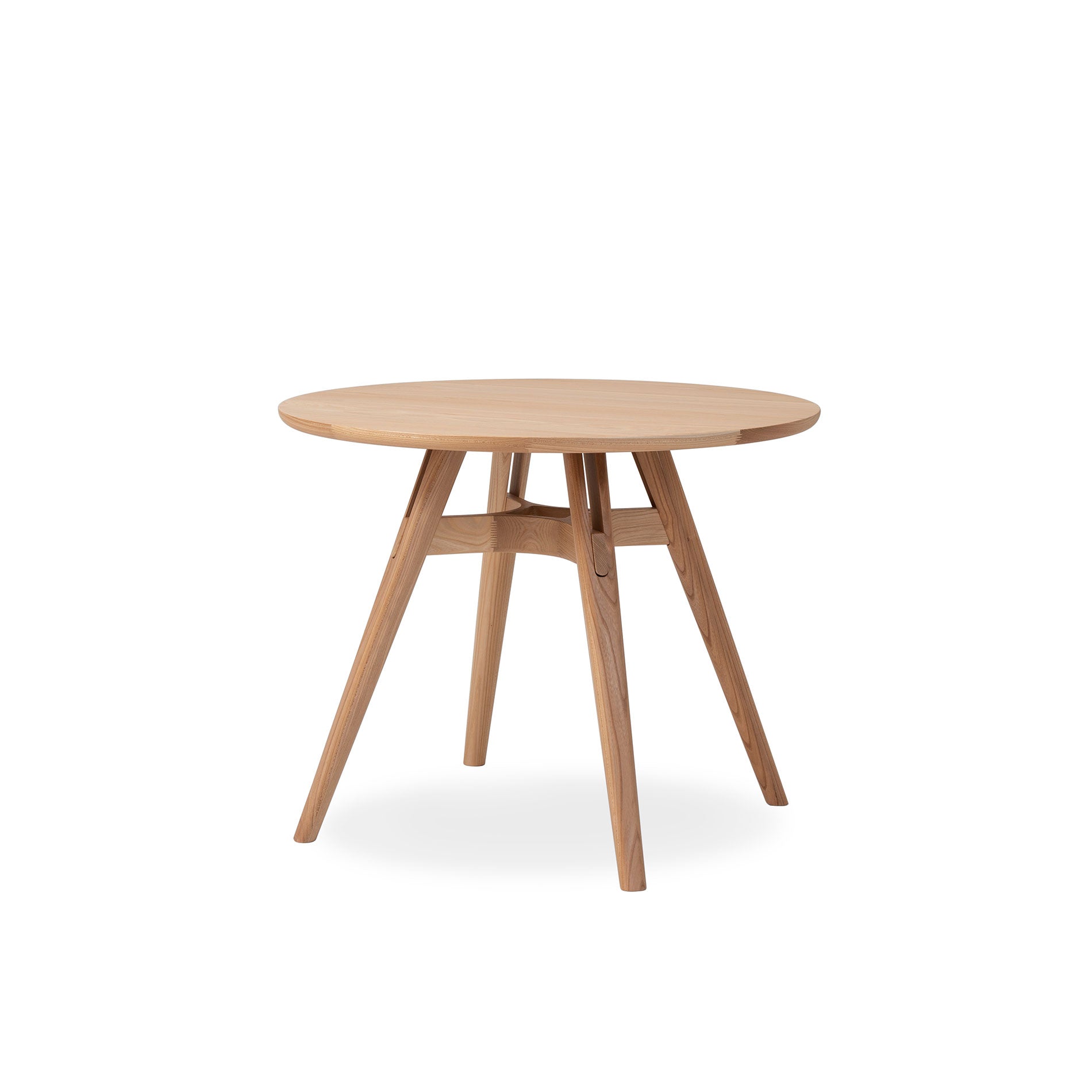 ラウンドテーブル φ90 樹種・塗装:北海道ニレ NF