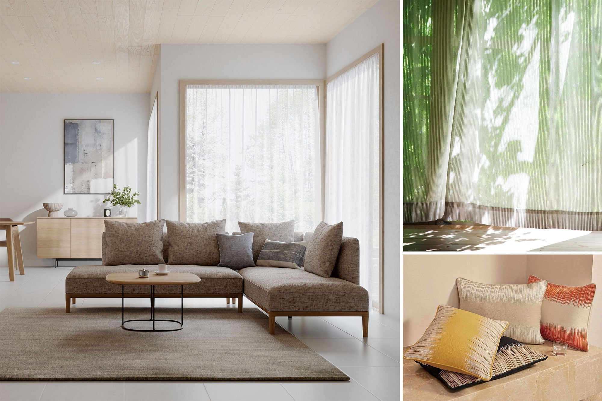 [4/11-5/31] 「Textile × Furniture ― 窓辺を彩る、暮らしのしつらえ」開催のご案内｜カンディハウス東京ショップ