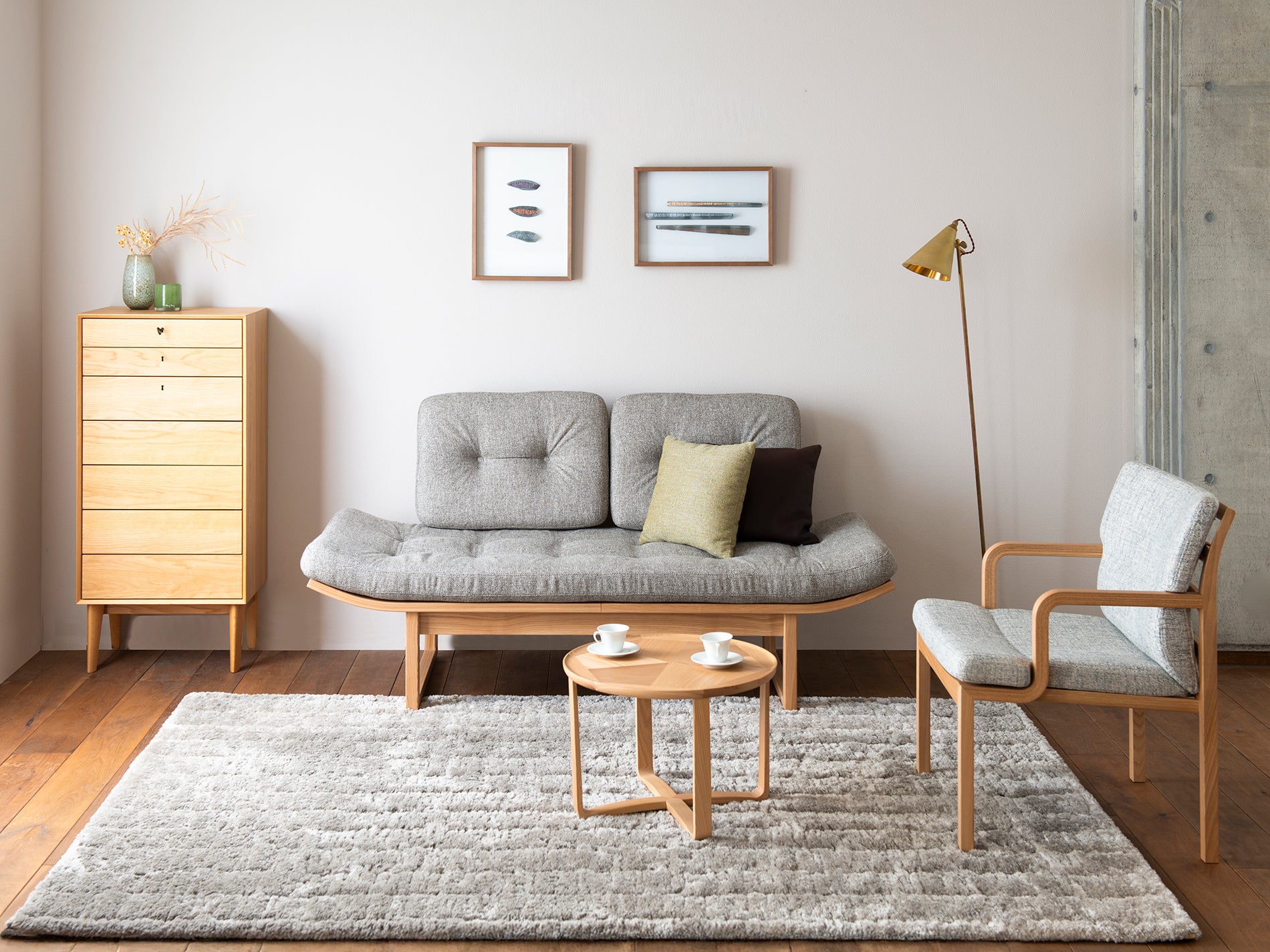 アルプ LD ソファーベッド | アルプ LD アームチェアー | ガーベラ リビング(21) 丸テーブル