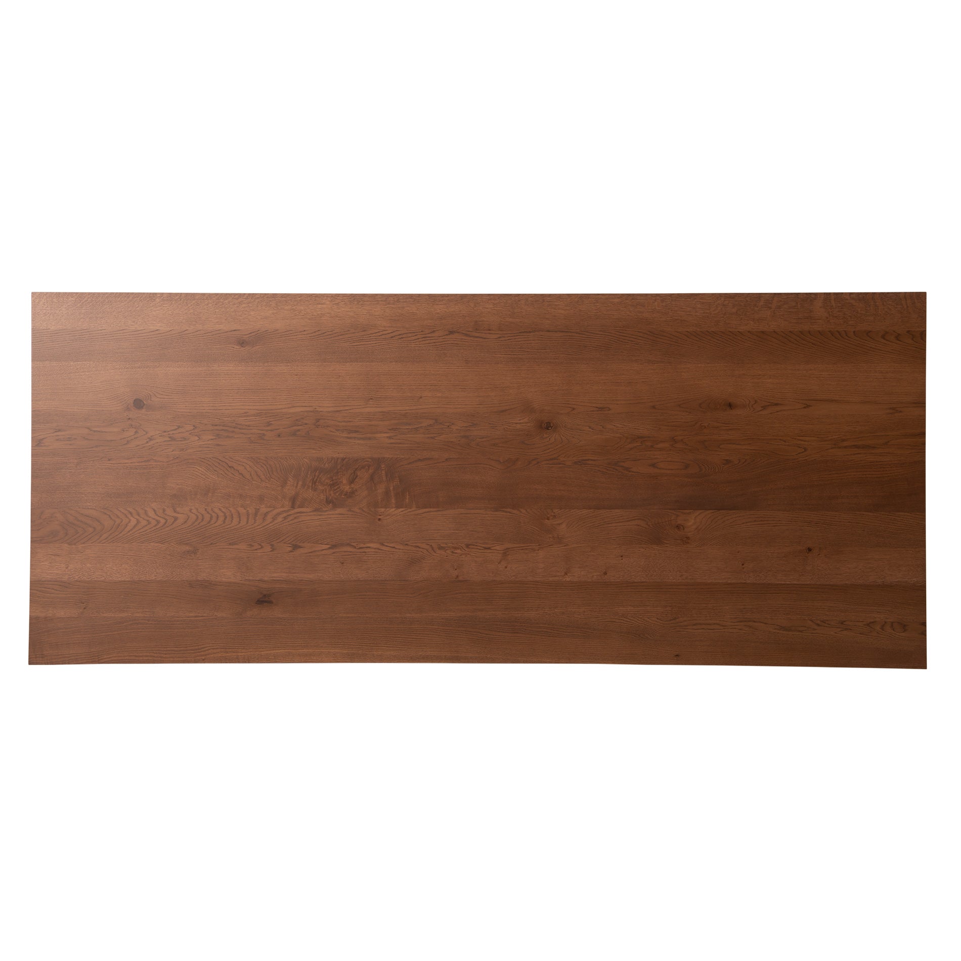 ソリッドテーブル(S) 240×100　樹種・塗装：北海道ナラ MBR　脚：サテンブラック（S-BL）